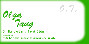 olga taug business card